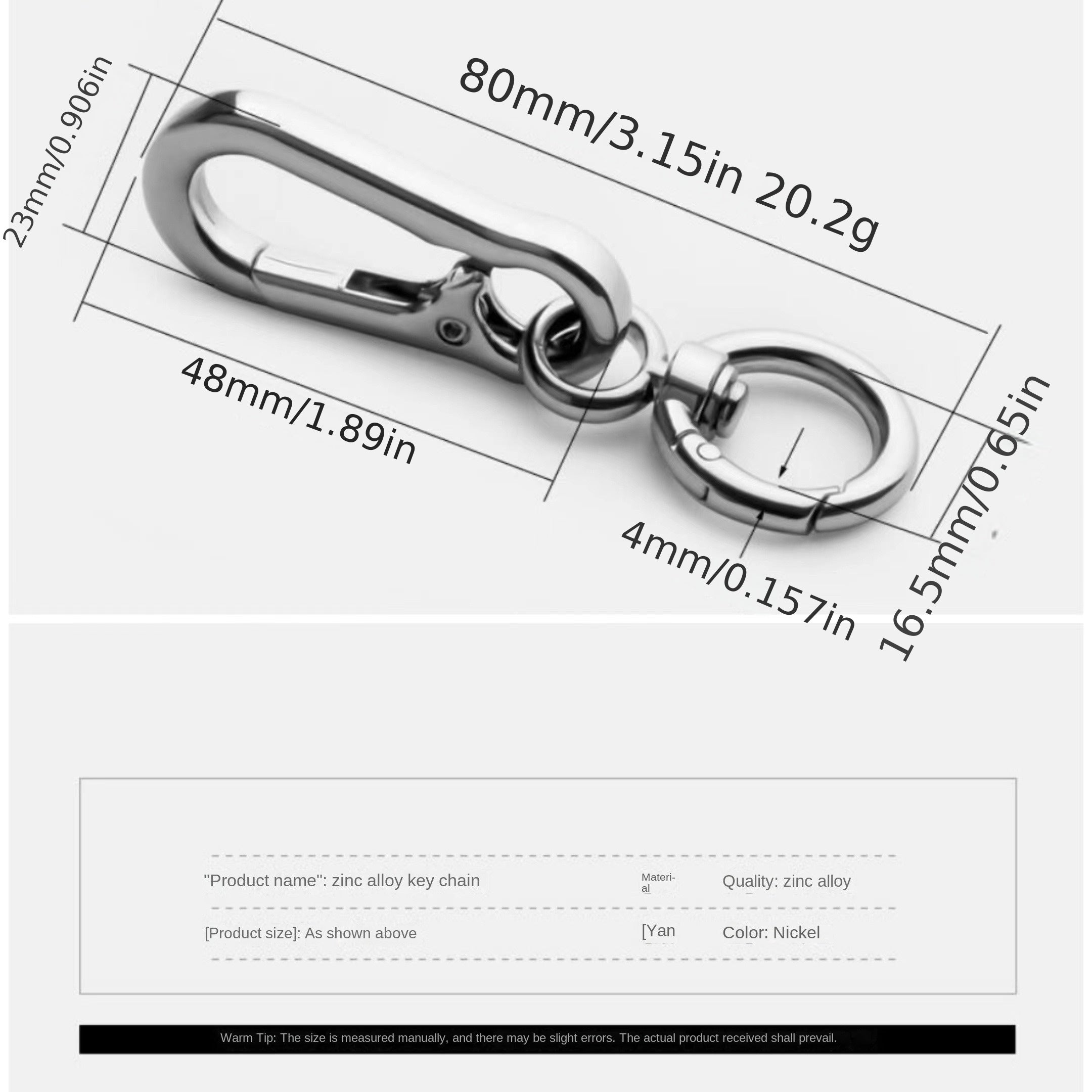 Universal Metal Keychain Car Keychain