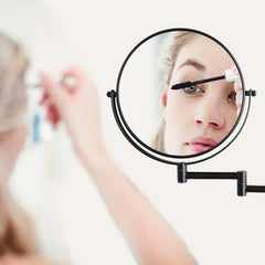 10X Magnification Wall Mounted Makeup Mirror 360 Swivel Extendable Arm