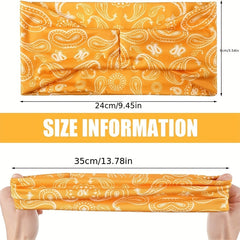 Camouflage Pattern Running Headband Moisture Wicking Elastic Band