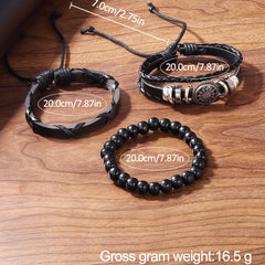 2pcs 4pcs Casual Digital Quartz Watch Bracelet Set