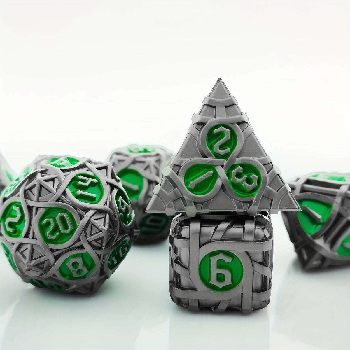 7pcs Metal Polyhedral Dice Set Christmas Gift