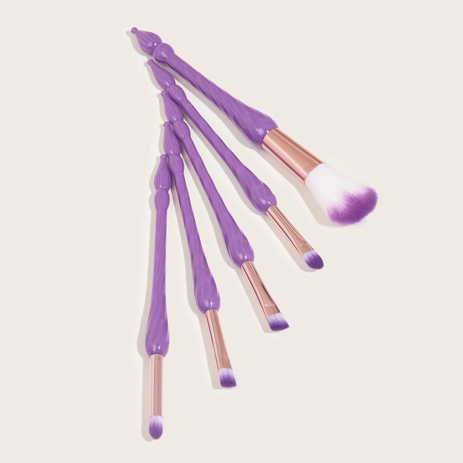5pc Gourd Handle Makeup Brush Set for Eyebrows Eyeshadow Concealer