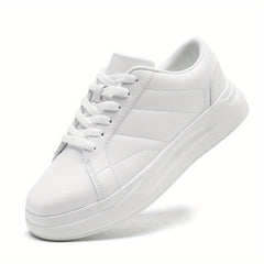 Men's Solid Low Top Lace up Skate Shoes