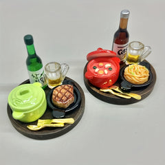 Miniature Food Set for Dollhouse Decoration