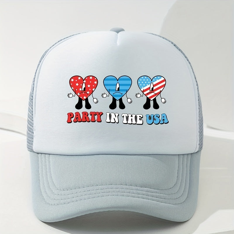 Cartoon Trucker Hat Mesh Breathable Sports Dad Hats For Women & Men