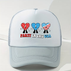 Cartoon Trucker Hat Mesh Breathable Sports Dad Hats For Women & Men
