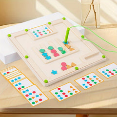 Shape Matching Game Educational Maze Apricot Cream Red Green