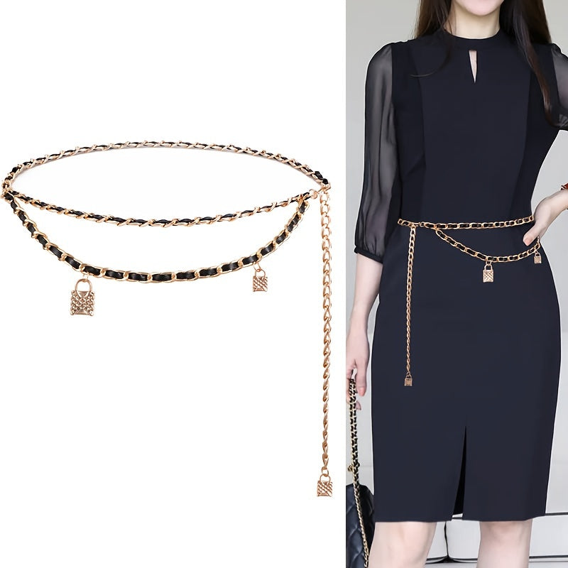 Chain Belt Women's Waist Chain Accessories for Skirt Shirt Pants