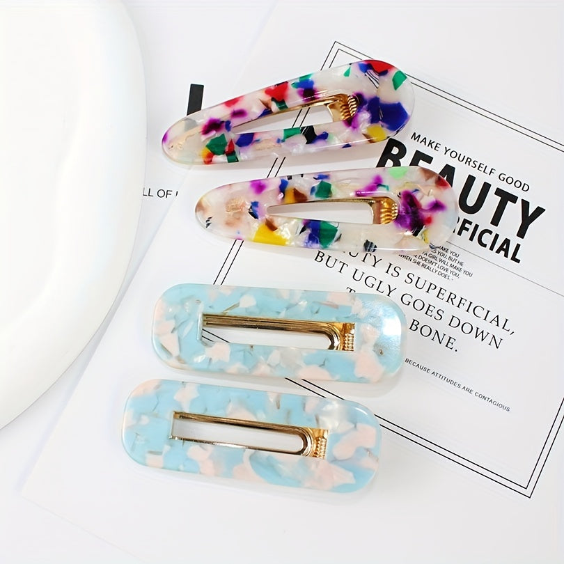Colorful Leopard Pattern Duck Billed Clip Hair Clip For Women Girls