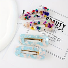 Colorful Leopard Pattern Duck Billed Clip Hair Clip For Women Girls