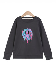 Girls' Melting Face Graphic Sweatshirt
