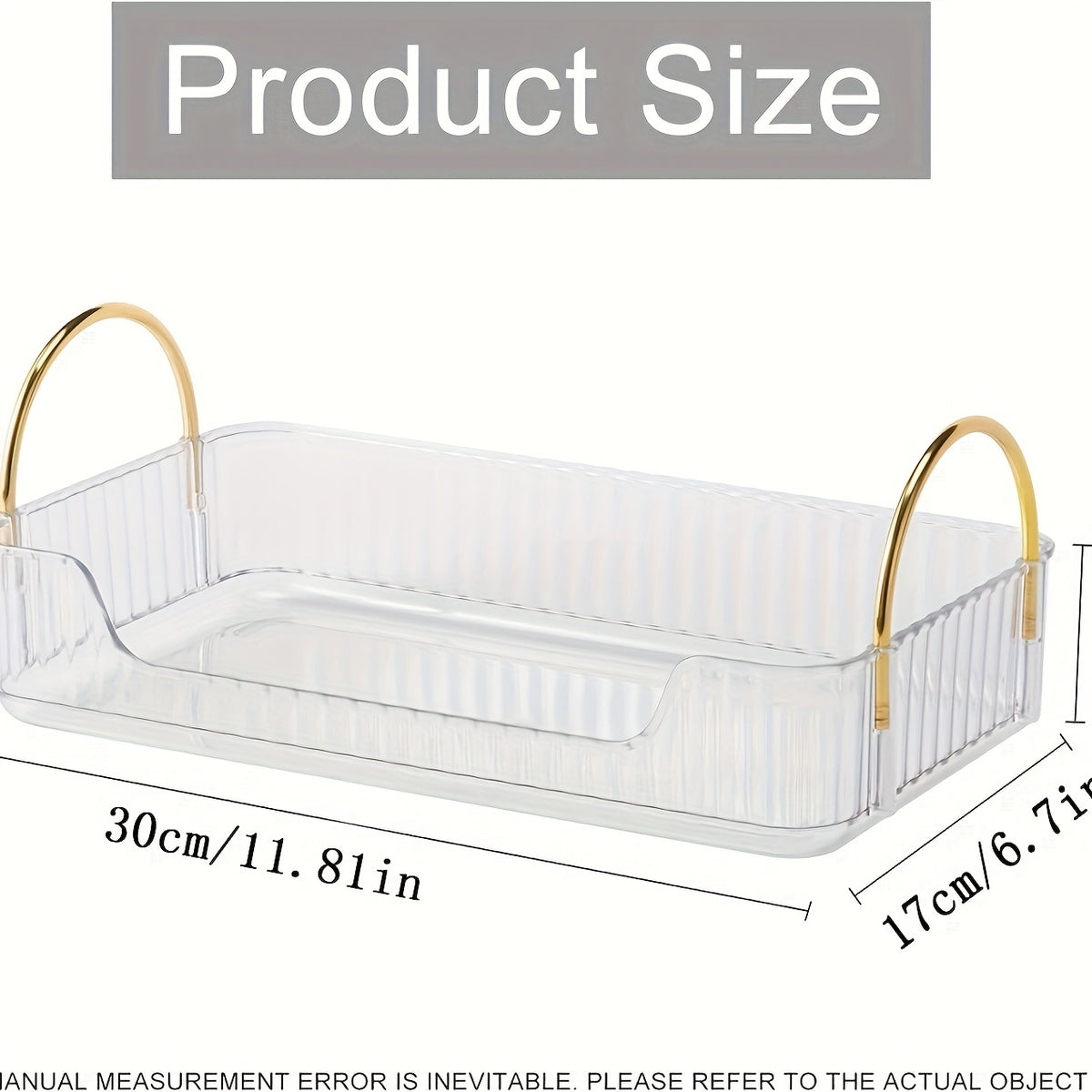 Stylish Bathroom Counter Organizer with Cosmetic Holder and Storage Shelf