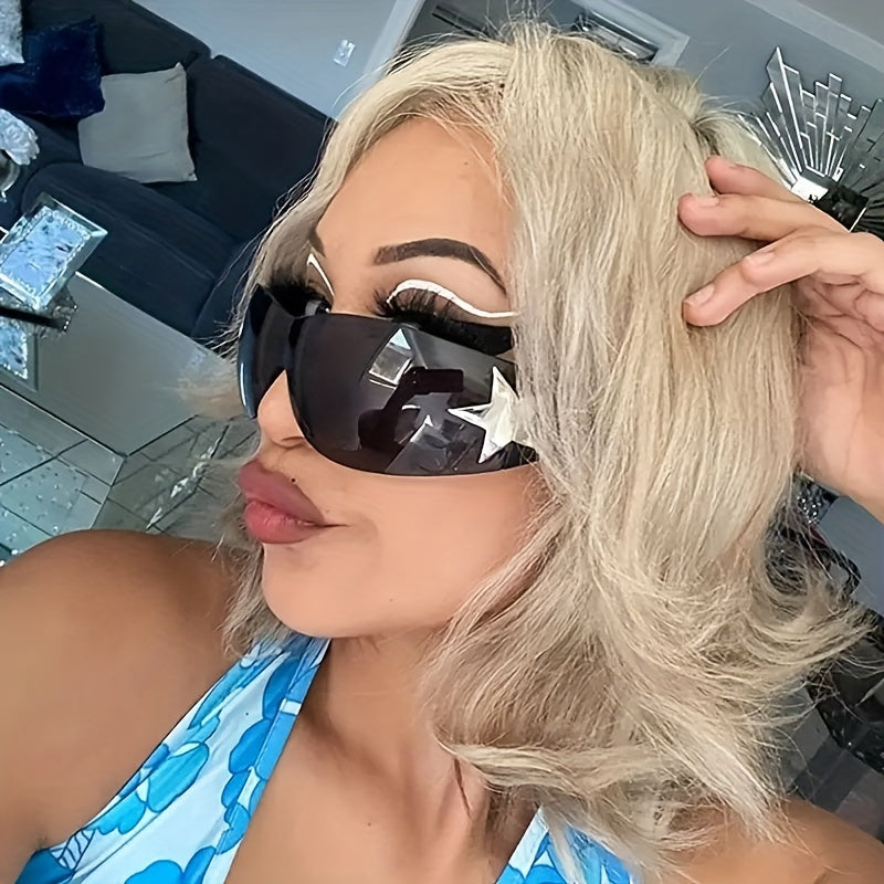 Rimless Gradient Sunglasses for Women