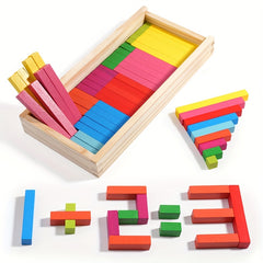 Colorful Counting Box Number Sticks Building Blocks Educational Toy