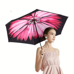 Compact Lightweight Portable Manual Folding Umbrella UV Protection