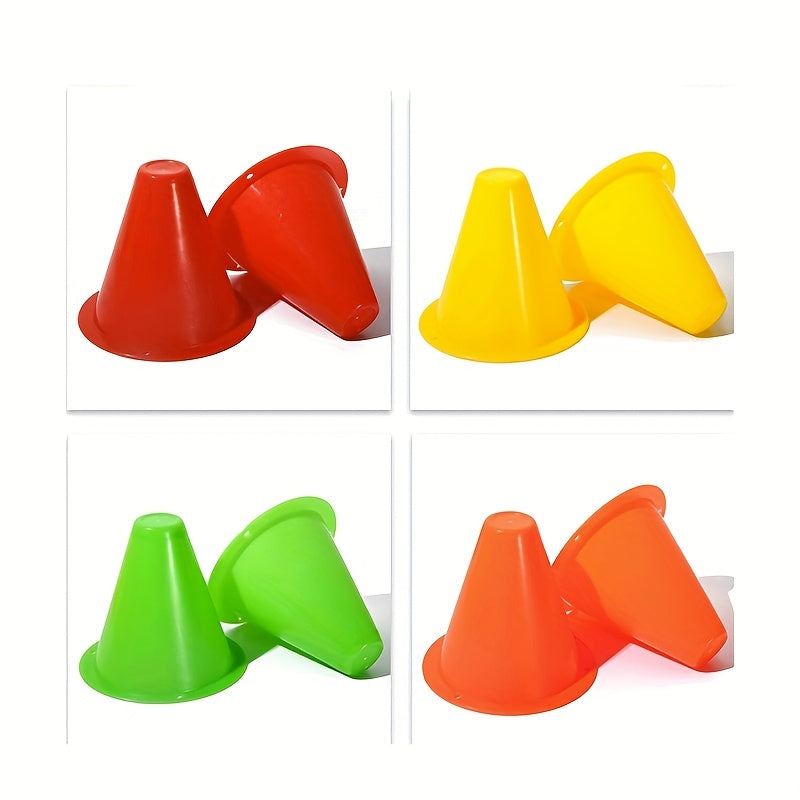 10pcs Roller Skating Obstacle Football Training Bucket Random