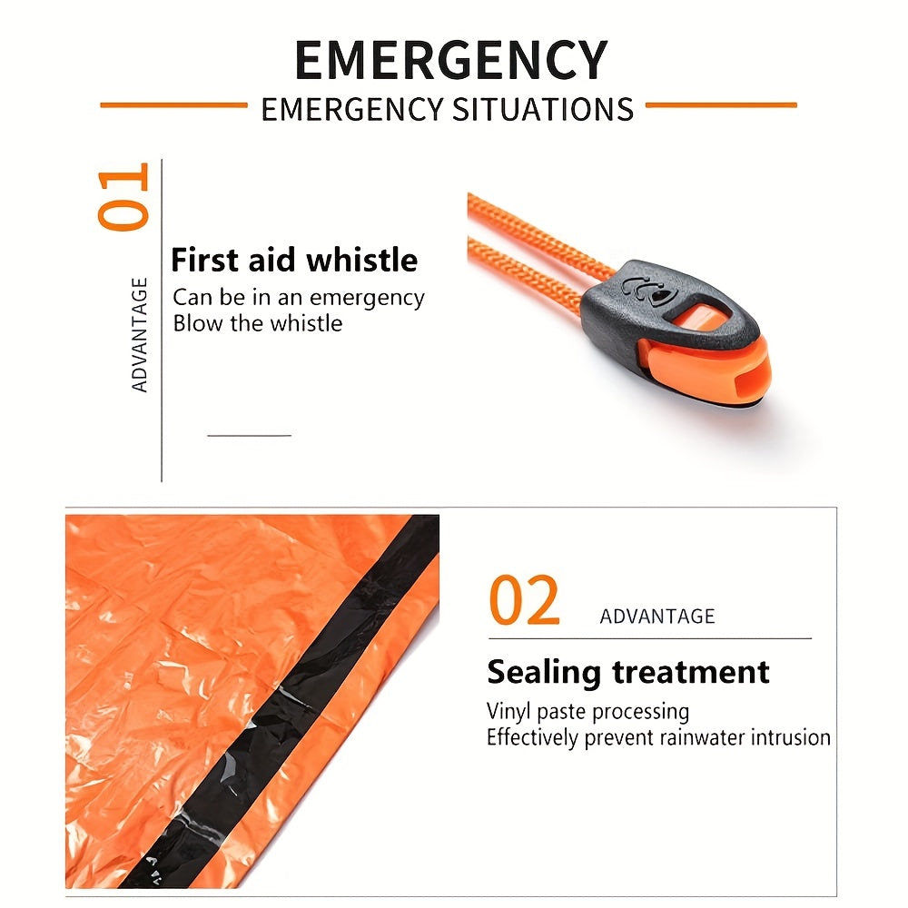 2 Person Emergency Shelter Survival Bivy Tube Tent Kit