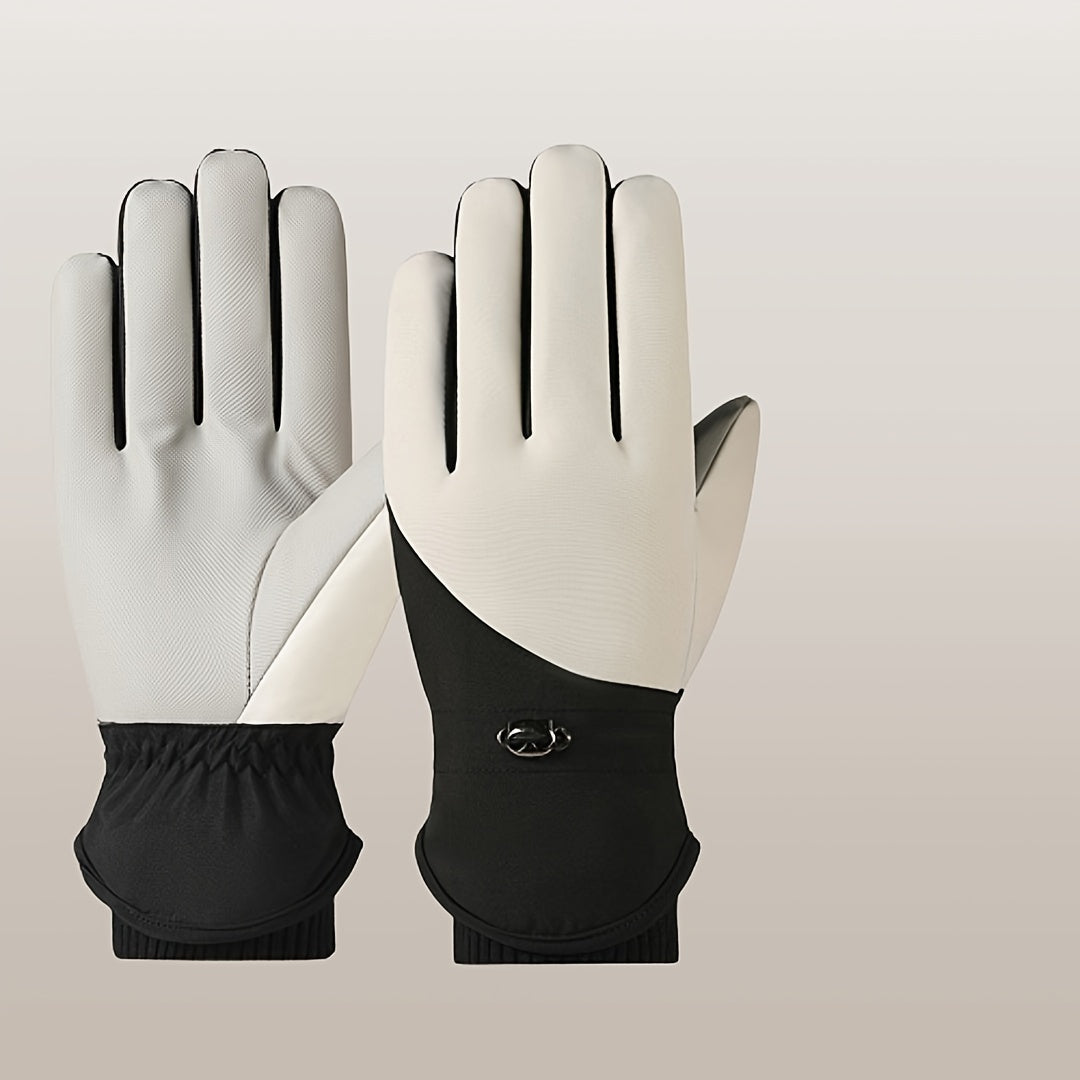 Winter Skiing & Riding Gloves - Warm, Windproof & Waterproof