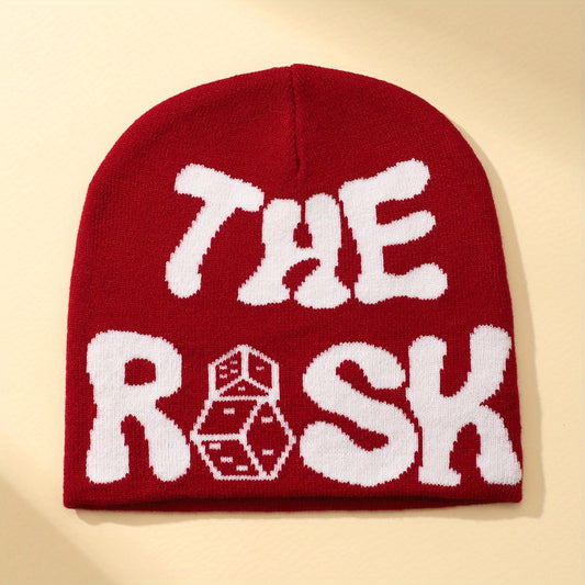 Casual Letter Pattern Knitted Hat Unisex