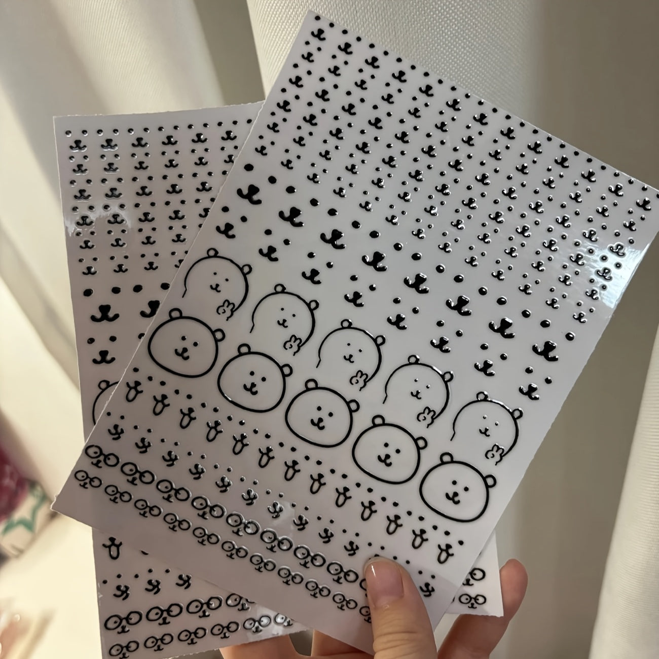 Cute Bear Sticker - Self Adhesive Decorative Transfer
