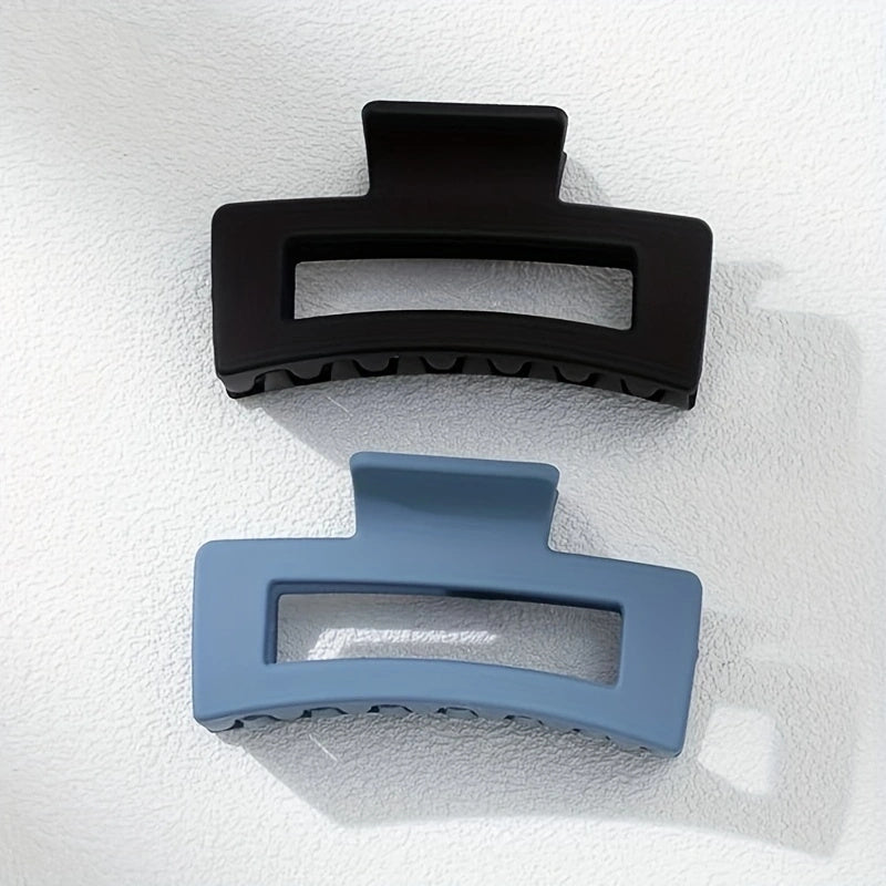 2pcs Matte Non Slip Hair Claw Clips for Thick Hair