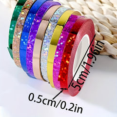 10pcs Metallic Balloon Ribbon Mixed Balloon Tie For Gift Craft Bouquet