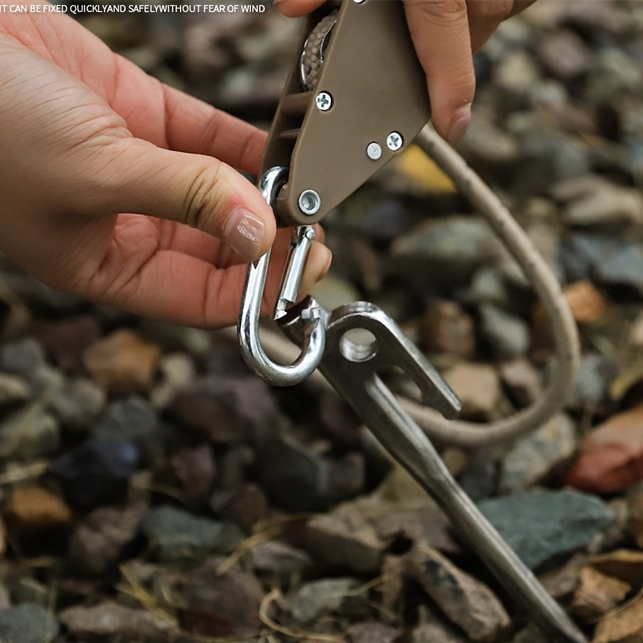 Adjustable Tent Rope Pulley Reflective Camping Wind Rope Adjuster