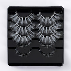 5 Pairs Faux Mink Soft Lashes Masquerade Cosplay Manga Lashes