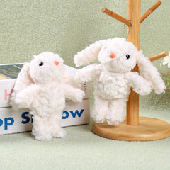 2pcs Lop Eared Bunny Plush Dolls Fluffy Rabbit with Expressive Eyes Soft Hanging
