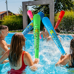 6pcs PVC Inflatable Baseball Sticks for Indoor and Outdoor Sports