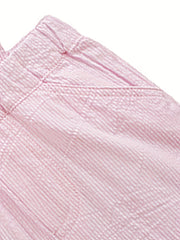Baby Girl Striped Short Suspender Pants Summer Clothes