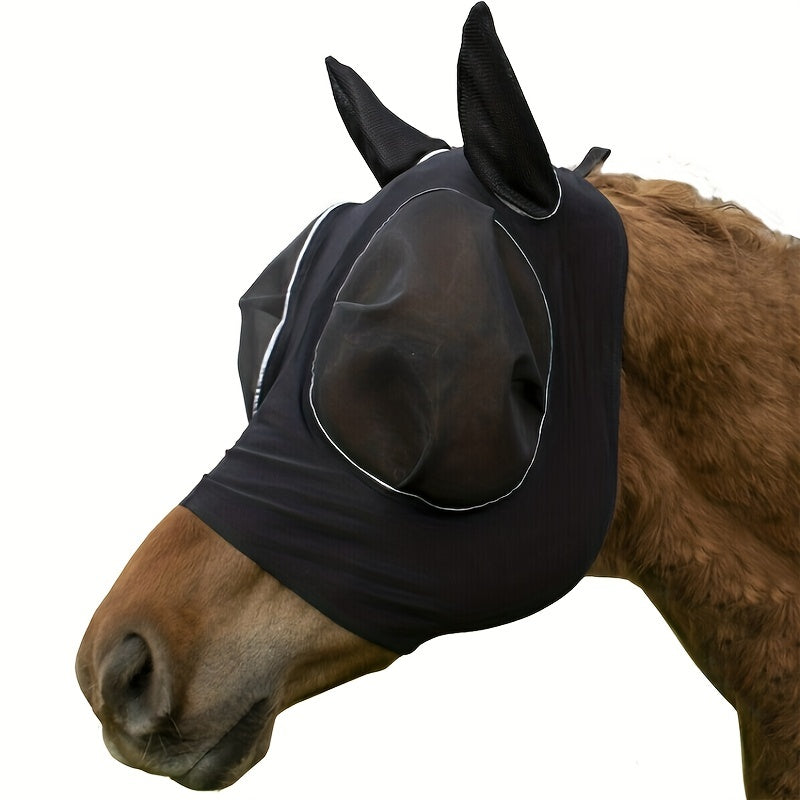 Horse Mask Anti Fly Worms Breathable Mesh Eye Cover