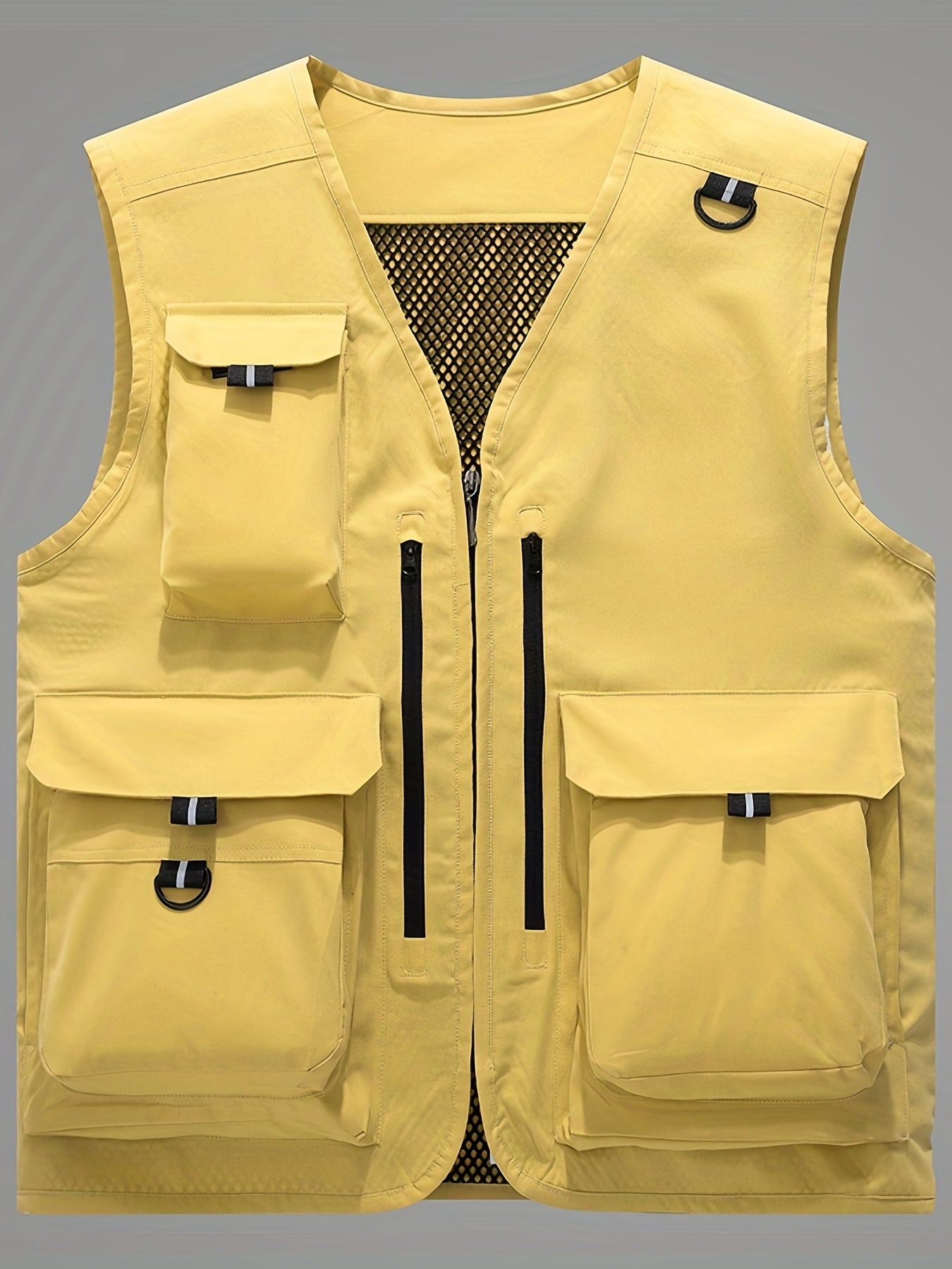 Men's Summer Outdoor Vest Breathable Zip Up & Thin Sleeveless Jacket