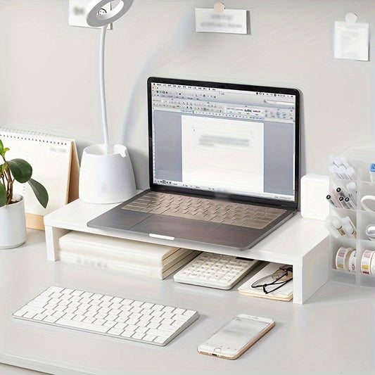 Desktop Computer Heightening Frame Storage Shelf Monitor Lifting Base Bracket