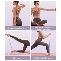 Elastic Yoga Pilates Stretcher for Flexibility and Strength