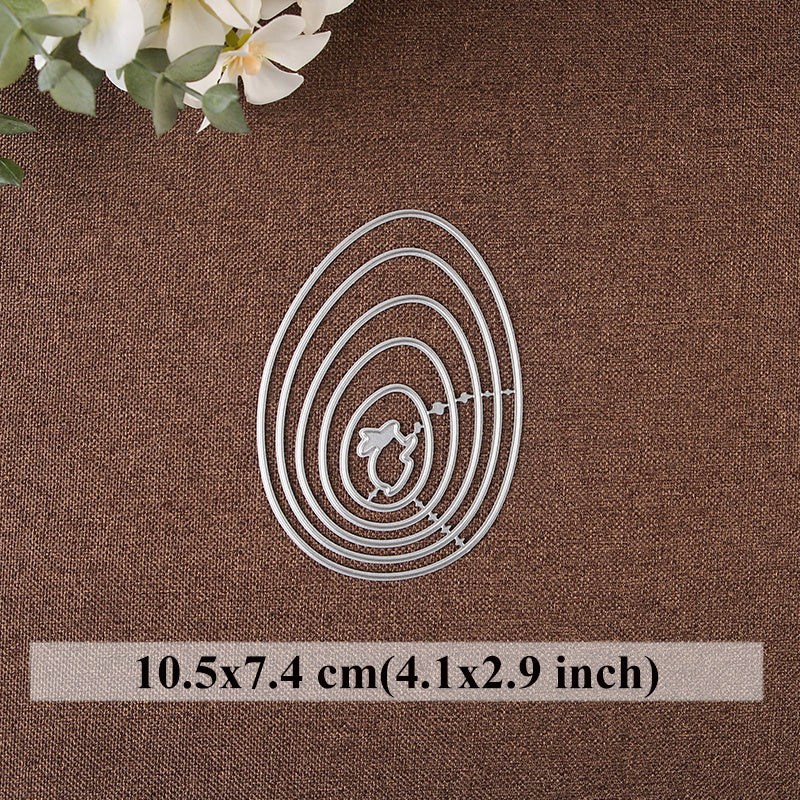 1pc Easter Cutting Dies Bunny Egg Die Happy Easter Metal Die C