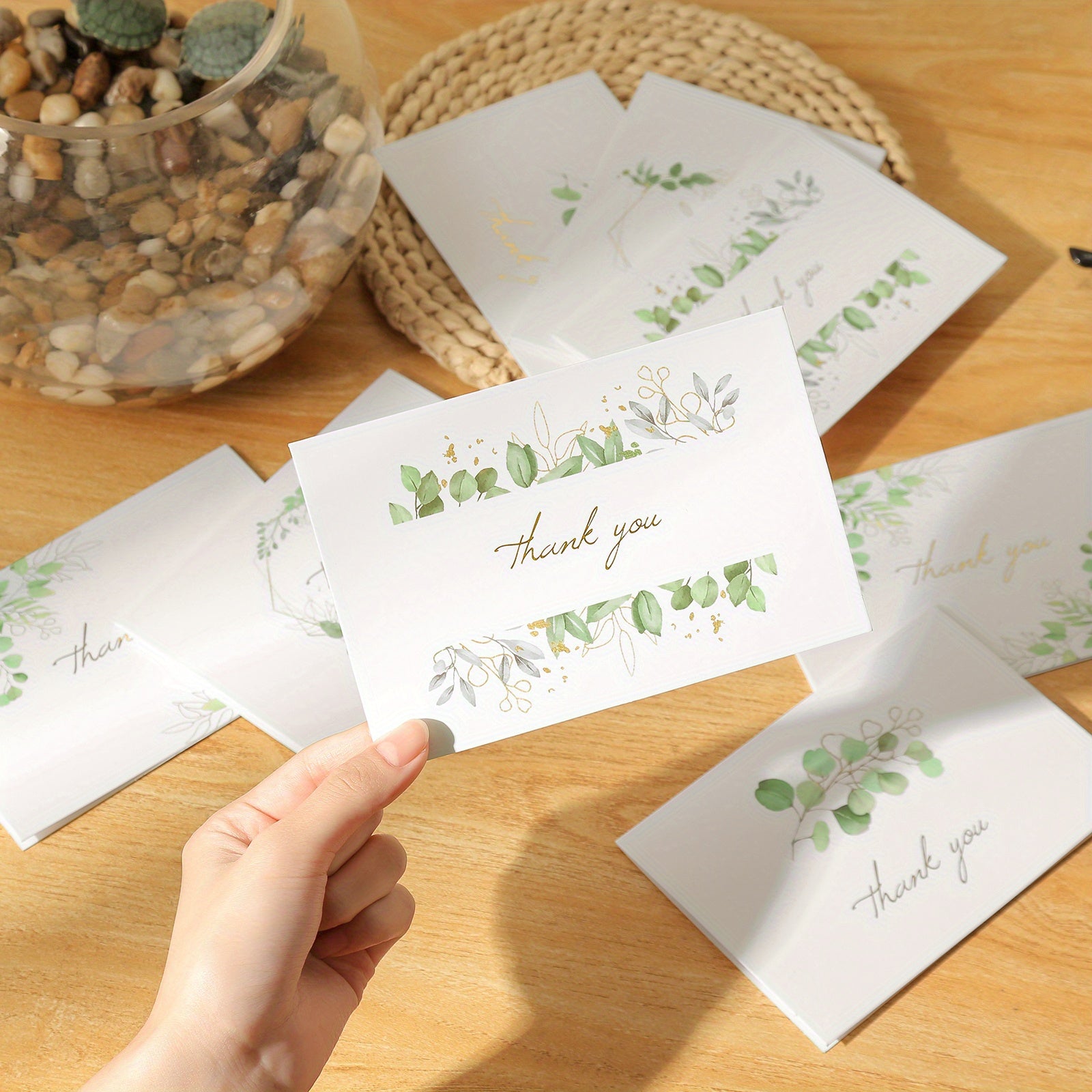 12pcs Mother And Baby Thank You Cards Children's Holiday Gift Cards