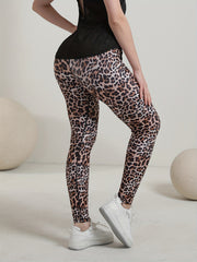 Heart Print High Waisted Yoga Pants for Women