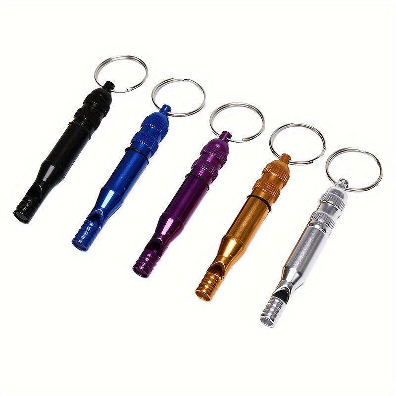 Aluminum Alloy Lifesaving Whistle with Waterproof Compartment