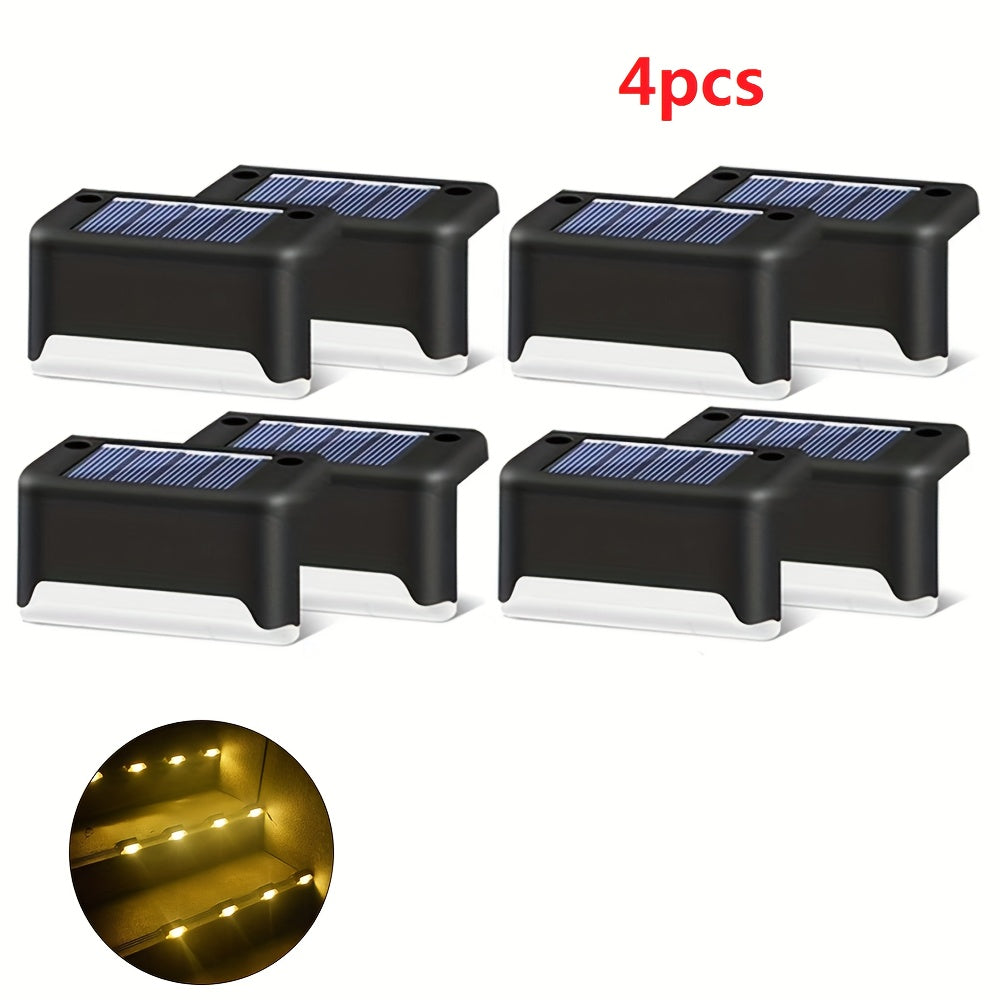 Outdoor Solar Wall Light 16pcs Warm White Waterproof LED Fence Garden Light