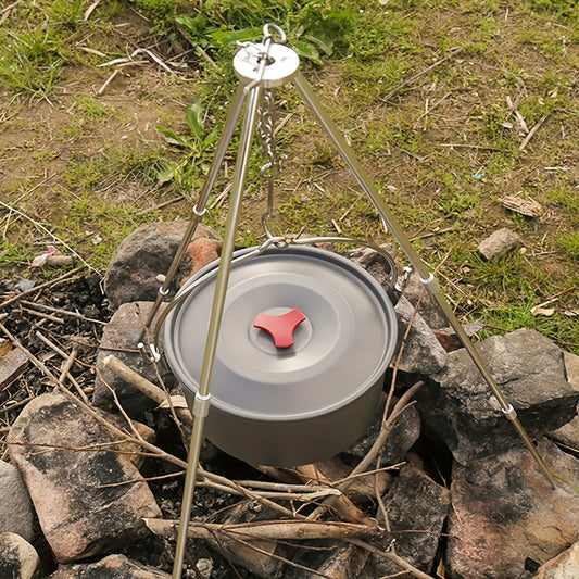 Outdoor Aluminum Camping Pot Set for 4-5 Person