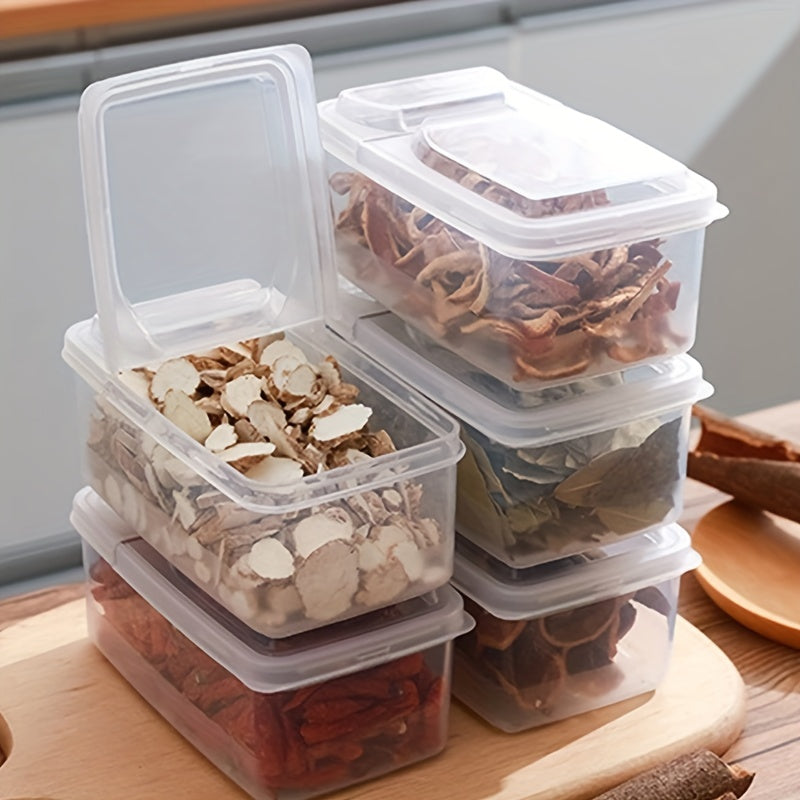 Spice Storage Box Flip Top Lids Airtight Stackable Food Jar
