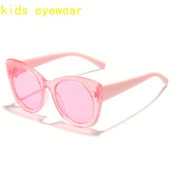 Girl's Cat Eye Frame Sun Protection Sunglasses Decorative Accessory