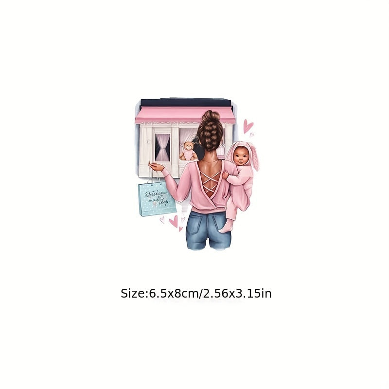 Mommy Shopping Clothing DIY Heat Transfers Vinyl App Tops Pattern
