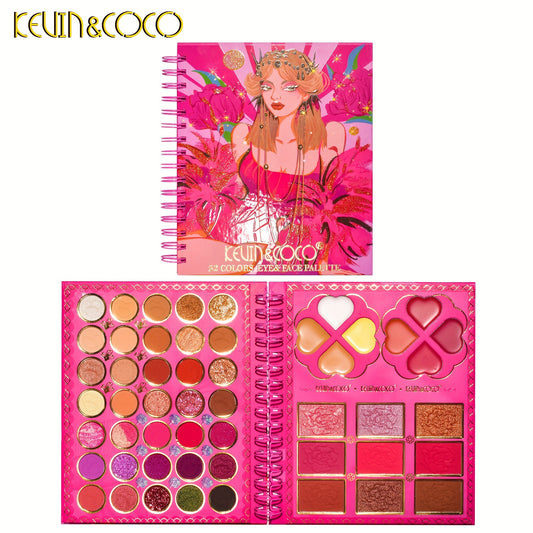 52 Eyeshadow Palette - Brightening Skin Tone Highlighter Powder