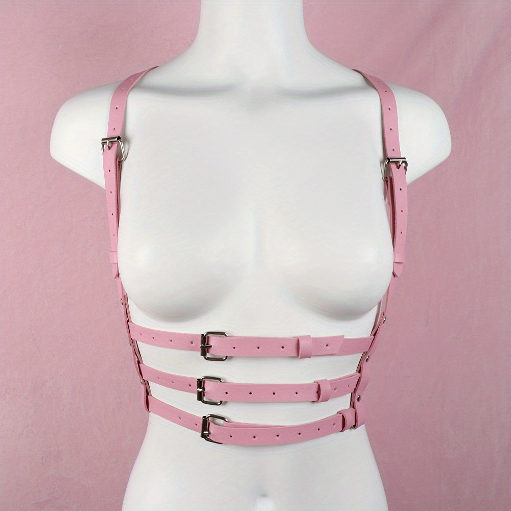 3-Layer Chest Harness Belt for Women Gothic Corset