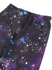 Starry Print Leggings For Kid Girls Slim Fit Stretchy Casual Tight Pants
