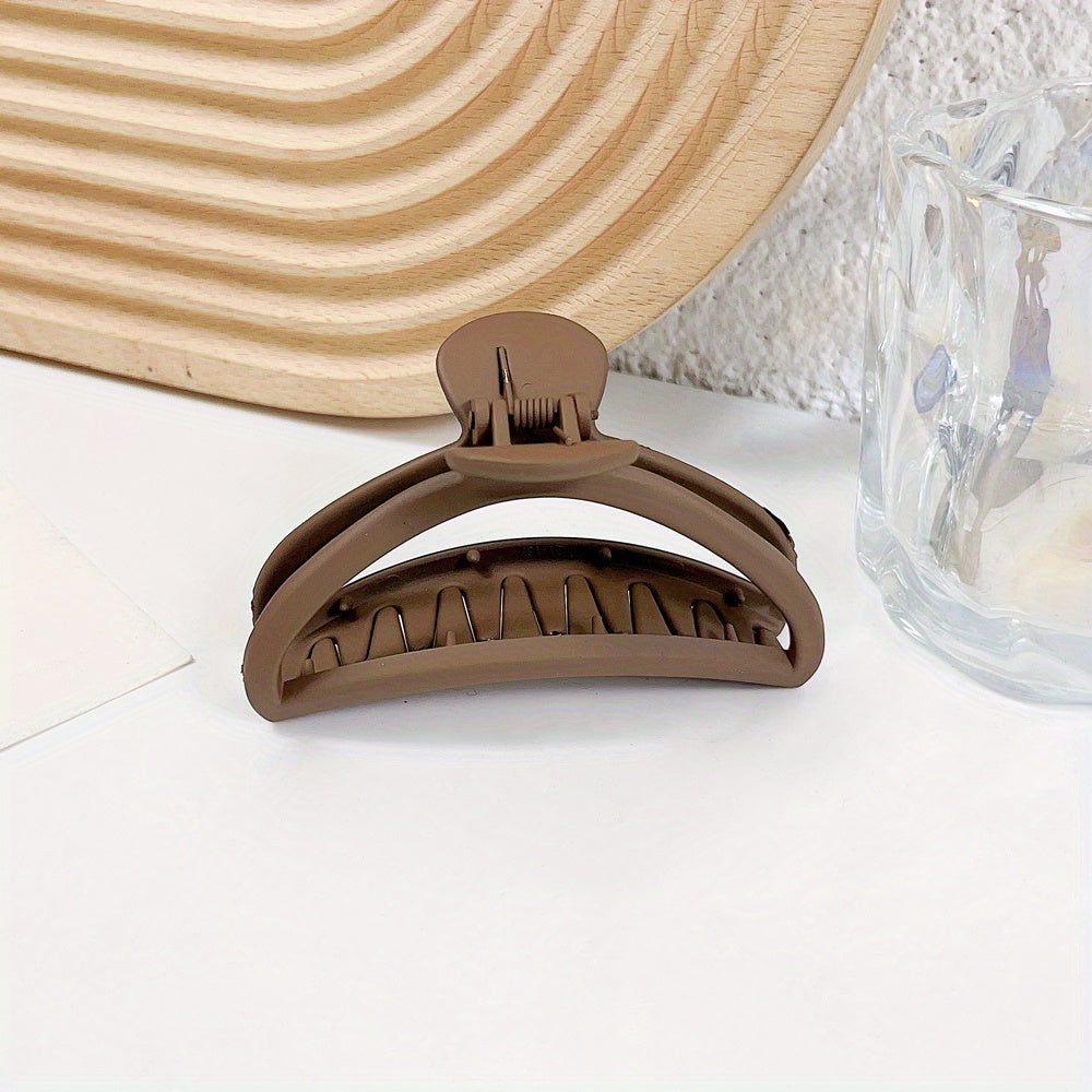 Frosted Hair Claw Solid Shark Claw Hair Accessories For Women
