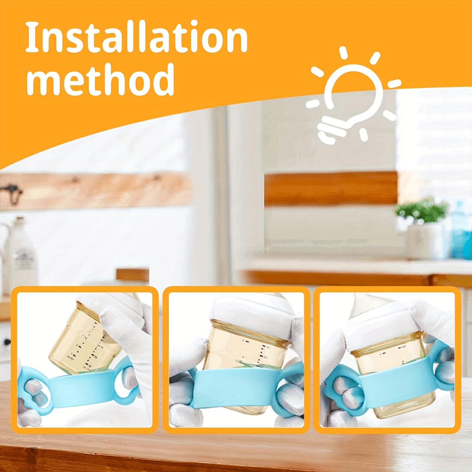 Silicone Bottle Handles Easy Carry Lightweight Baby Feeding Handle