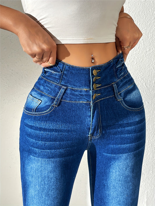 Women's High Rise Skinny Jeans Stretch Casual Pants